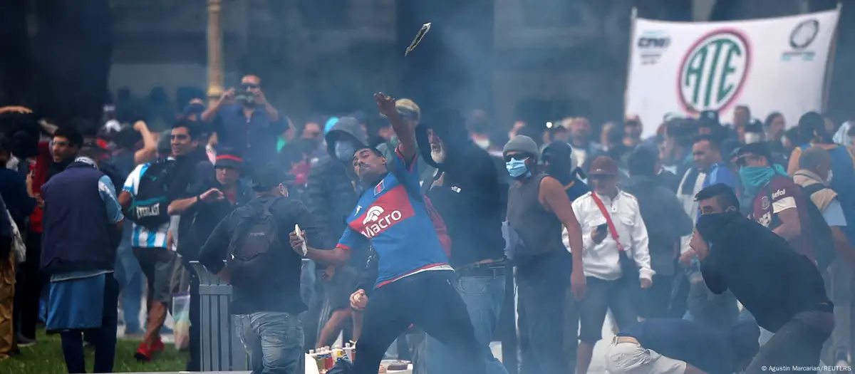 Protestas en Argentina. Foto:DW.