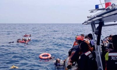 Los pasajeros estuvieron a la deriva por 3 horas. Foto: Armada Colombiana.