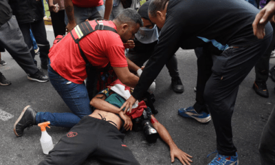 Pablo Grillo fue herido durante la protesta en Argentina. Foto: Captura de pantalla.