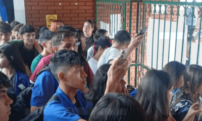 Toma del colegio CTN de Encarnación. Foto: Gentileza.