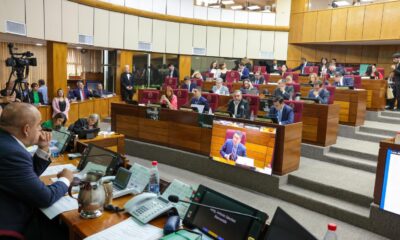 Pleno de sesión en la Cámara de Senadores. Foto: Gentileza.