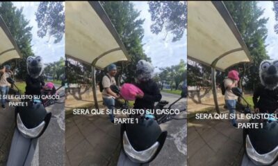 El usuario uberdivertido utiliza cascos personalizados. Foto: Gentileza.