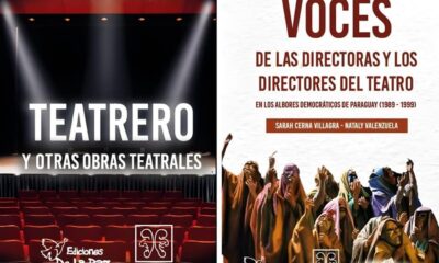 Portadas de los libros "Teatrero" y "Voces de las Directoras y de los Directores de Teatro…". Cortesía