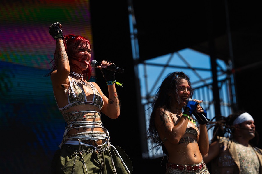 Banda Milk Shake en Lollapalooza, Argentina. Cortesía