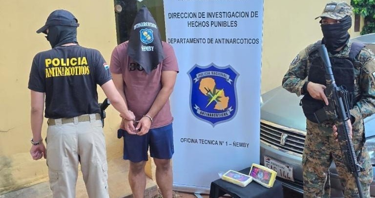 Detenido en el marco del operativo. Foto: Ministerio Público.