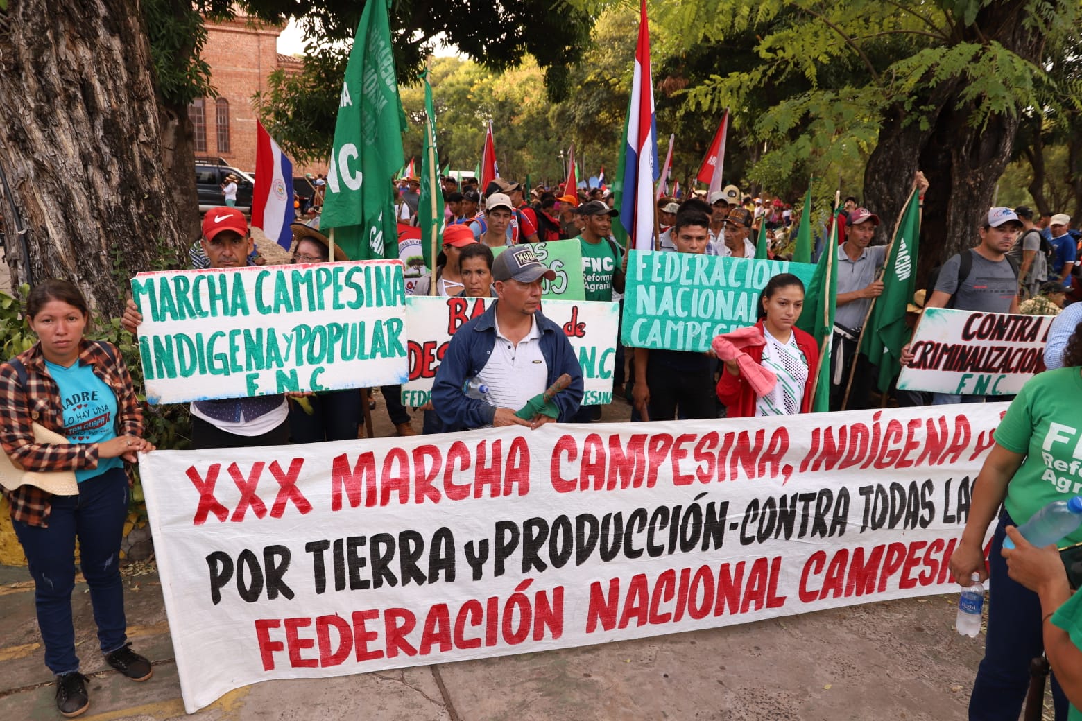 Marcha campesina. Foto: Archivo.