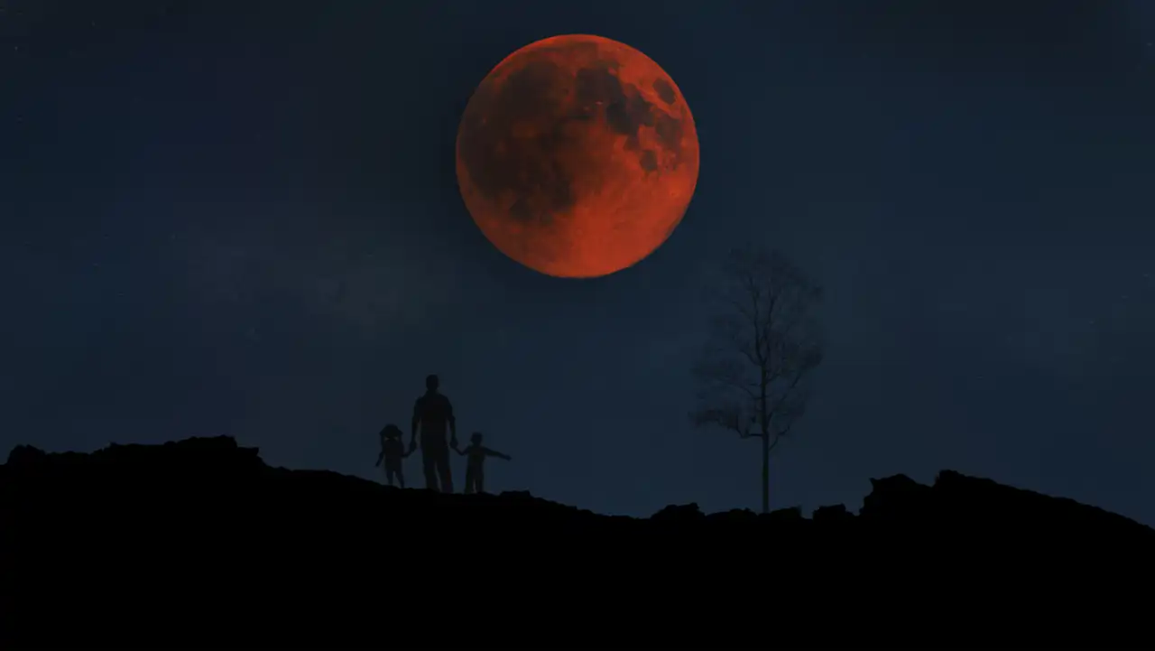 Eclipse lunar. Foto: National Geographic.