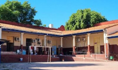 Edificio de Escuela República Argentina está en estado deplorable. Foto: Radio 1000