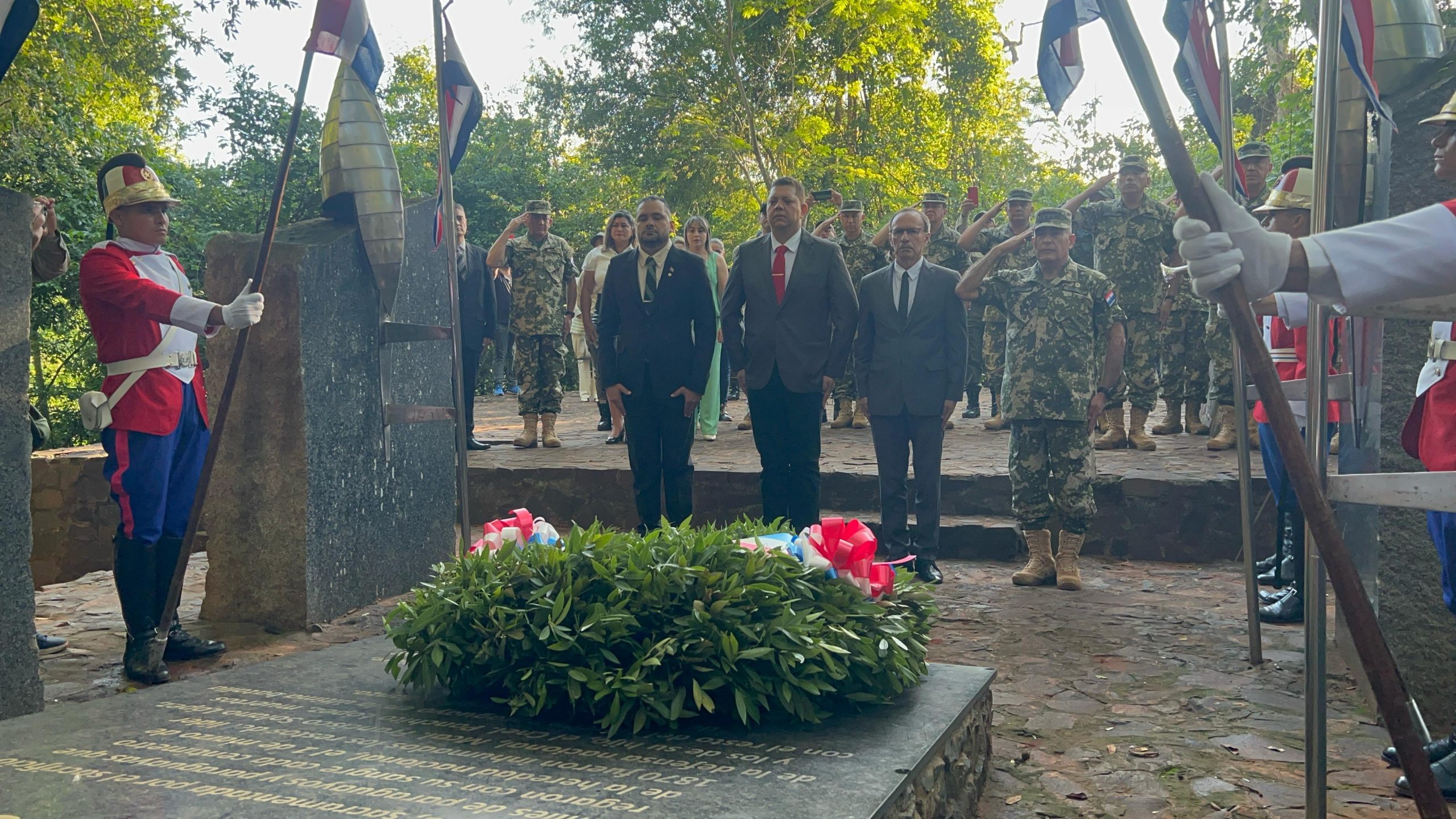 Homenaje a los Héroes de la Patria en Cerro Corá. Foto: Gentileza.