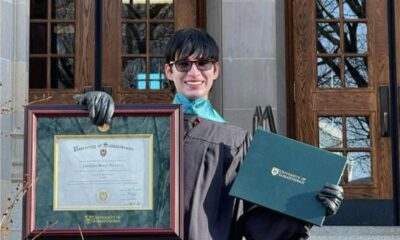 El reconocimiento en Canadá es un reflejo del talento y la dedicación de Jonathan, según autoridades de la Universidad. Foto: Gentileza.